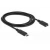 USB laidas DeLOCK 85534 USB 3.2 Gen 1 1,5 m USB C juodas