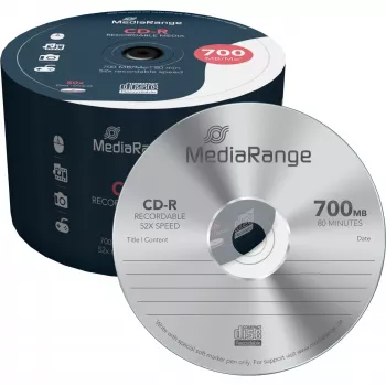 CD-R laikmenos 700 MB 52X 50 VNT. / MR207 Mediarange