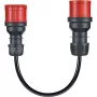 Adapter for Gemini flex 11 kW, CEE Raudona Three-Phase Power 16A > CEE Raudona 32A (juoda, 30 cm)