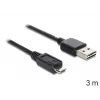 USB laidas DeLOCK EASY-USB 2.0-A - USB 2.0 micro-B 3m