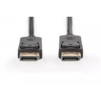 Connection kabelis DisplayPort with snaps 1080p 60Hz FHD Tipas DP / DP M / M Juoda 1m