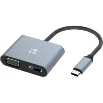 XtremeMac Type-C į HDMI ir VGA adapteris – adapteris – skaitmeninis/duomenų (XWH-ACVH-13)