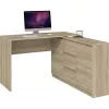 Topeshop BIURKO PLUS SONOMA kompiuterio stalas ąžuolo spalva