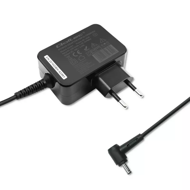 Maitinimo adapteris QOLTEC 45W 19V nešiojamiesiems įrenginiams — pakaitinis adapteris 45 W 19 V