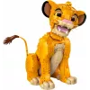 LEGO Disney Jaunasis Simba iš Liūto karaliaus kolekcinė gyvūno figūrėlė konstravimo rinkinys modelio rinkinys suaugusiems namų ar biuro dekorui nostalgiška dovanų idėja