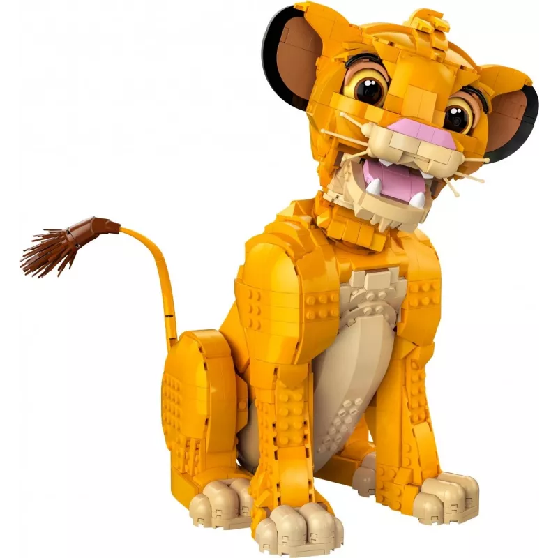LEGO Disney Jaunasis Simba iš Liūto karaliaus kolekcinė gyvūno figūrėlė konstravimo rinkinys modelio rinkinys suaugusiems namų ar biuro dekorui nostalgiška dovanų idėja