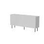 Komoda Cama Meble LUCCA 3D 165x40x80 cm, balta, medžio drožlių plokštės korpusas