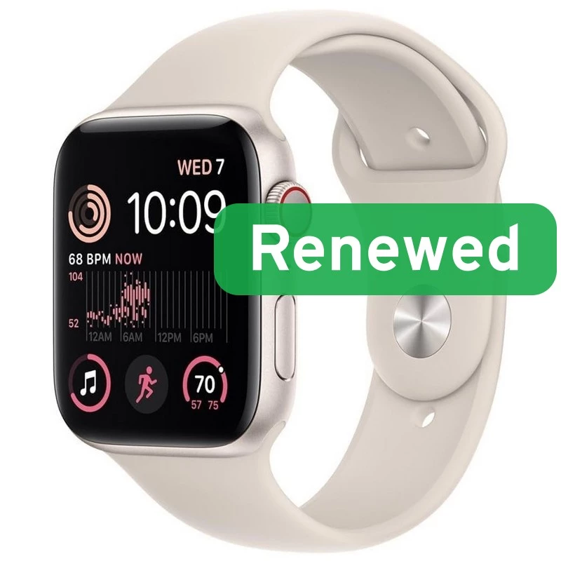 A++ klasės | Apple Watch SE2 LTE 40mm | 1,57 colio Retina OLED LTPO | LTE | Žvaigždžių šviesa | watchOS | Apple Renew