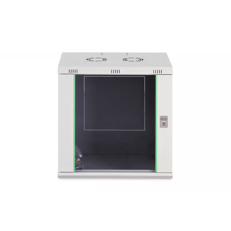 Sieninis montuojamas stovas DIGITUS Dynamic-N 12U, 19 colių, 600x450 mm (PxG), IP20, raktinis užraktas, nesumontuotas