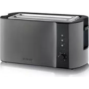 Severin AT 9341 Skrudintuvas 4 Riekėms 1400 W Juodas Nerūdijantis Plienas