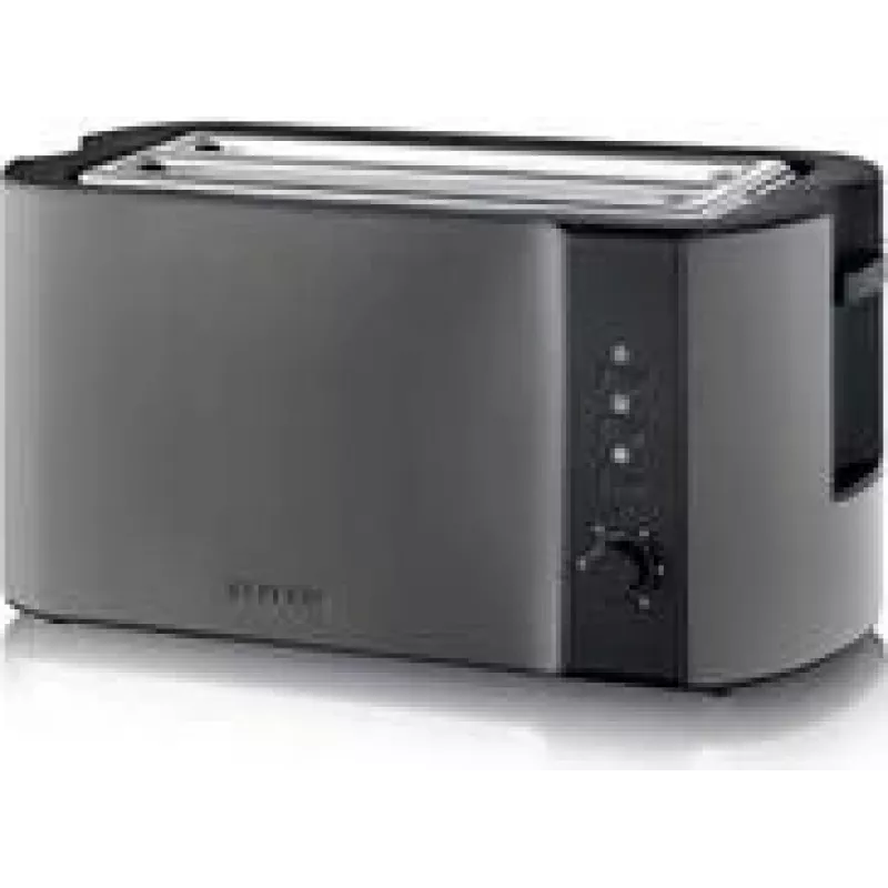 Severin AT 9341 Skrudintuvas 4 Riekėms 1400 W Juodas Nerūdijantis Plienas