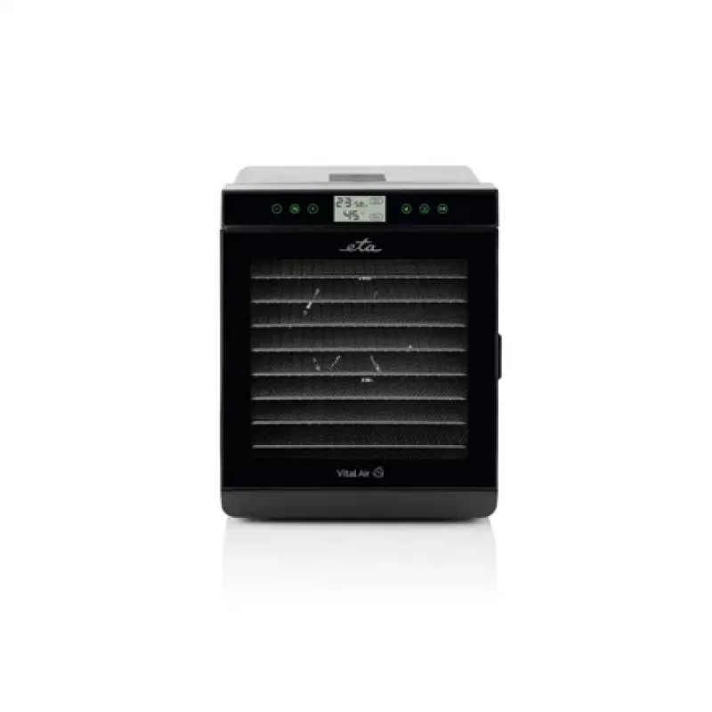 ETA | Vaisių džiovintuvas | Vital Air II ETA230290000 | Galia 650 W | Dėklų skaičius 10 | Temperatūros reguliavimas | Integruotas laikmatis | Juoda