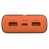 Nešiojamas įkroviklis TRACER EnerGen 20000 mAh, Power Delivery 20W, USB-C įvestis, 2×USB-A išvestys, 3 įrenginių palaikymas, oranžinis