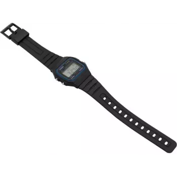 Skaitmeninis laikrodis CASIO F-91W-1YER — Retro stiliaus, atsparus vandeniui, skaitmeninis ekranas