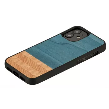 Telefono dėklas man and wood, skirtas iPhone 12 mini — džinsinė juoda