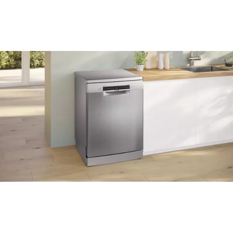 Laisvai pastatoma indaplovė Bosch SMS4EVI04E — 13 komplektų, 44–46 dB, energijos klasė D, 60×60×84,5 cm