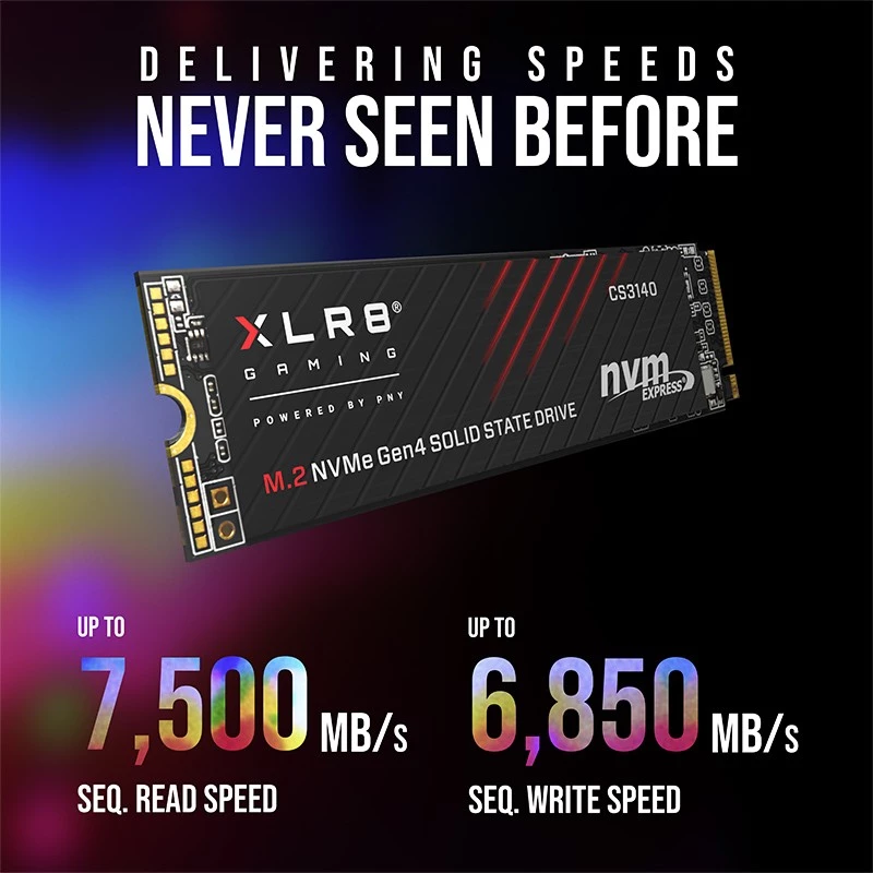 PNY XLR8 CS3140 1 TB M.2 PCI Express 4.0 NVMe 3D NAND