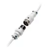 Susuktas USB laidas Ducky White Edition DACOC2-WHT1, nuimamas, baltos susuktos konstrukcijos