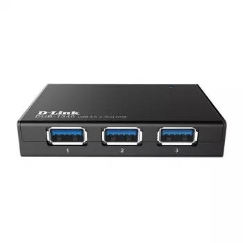USB šakotuvas D-Link DUB-1340 juodas