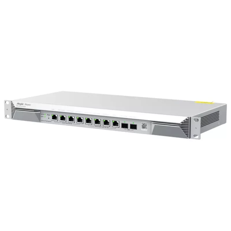 Laidinis maršruto parinktuvas RUIJIE RG-EG1510XS — 2.5GbE + Gigabit Ethernet, 6x RJ-45, 4 Gbit/s pralaidumas, 1U, sidabrinis