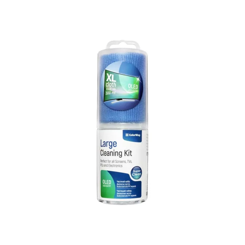 ColorWay | Elektronikos valymo rinkinys | Mikropluošto valymo servetėlė | 300 ml