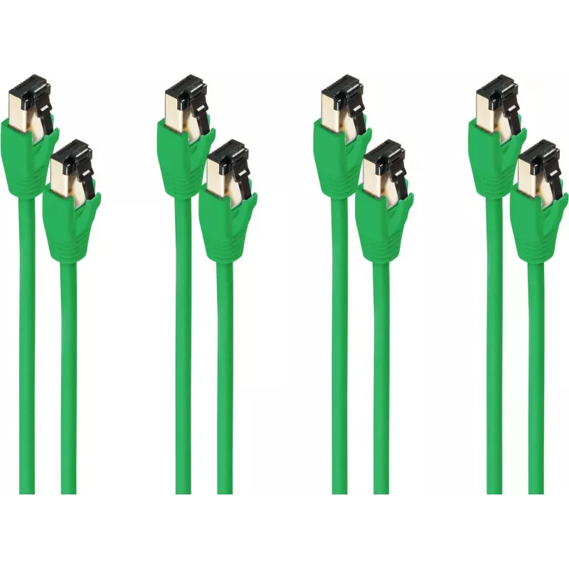 shiverpeaks ®-BASIC-S--komutacinis kabelis cat. 8.1 F/FTP PIMF LSZH Green 1,5m--VE4 (BS08-41153-4)