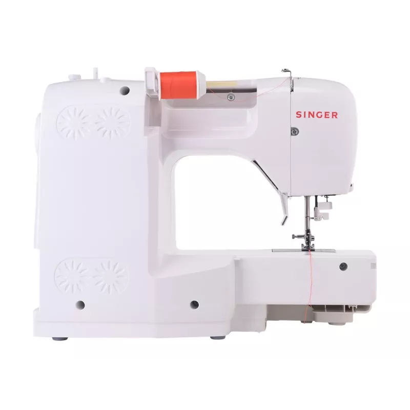 SINGER C5205 siuvimo mašina, modelis 230239102, nešiojama buitinė mechaninė/siuvėja koralų oranžinės spalvos
