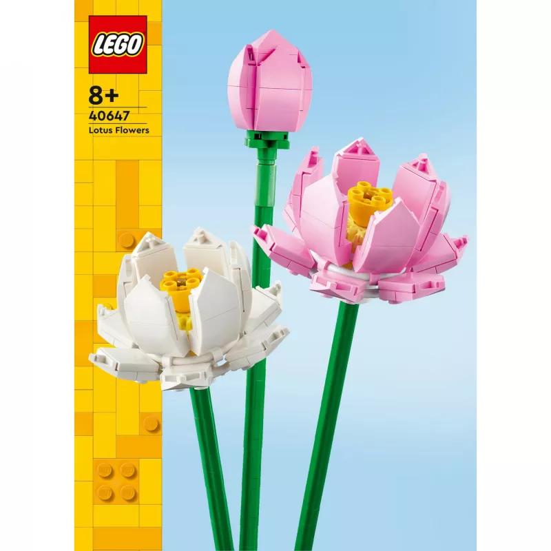 LEGO konstruktorius LEGO 40647 Lotosai — Botanical Collection modulinis modelis, 220 dalių, aukštis 300 mm, amžius 8+