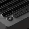 HAVN HS 420 VGPU PC korpusas, Midi-Tower, E-ATX, grūdintas stiklas, PCIe 5.0 Riser kabelis - juodas