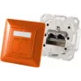 Lizdas RJ-45 ShiverPeaks BS74280-O, 6a kategorija, metalinės oranžinės spalvos apdaila