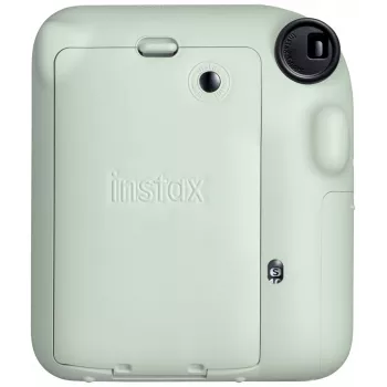 Momentinis fotoaparatas Fujifilm Instax Mini 12 žalia — nuotrauka 86x54 mm, juosta 62x46 mm, 60 mm židinio nuotolis