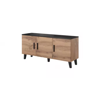 Cama sideboard LOTTA 150 3D wotan oak + mat Juoda