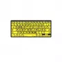 Logickeyboard LKB-LPBY-BTON-DE klaviatūra Bluetooth QWERTZ vokiečių k. juoda - geltona (LKB-LPBY-BTON-DE)