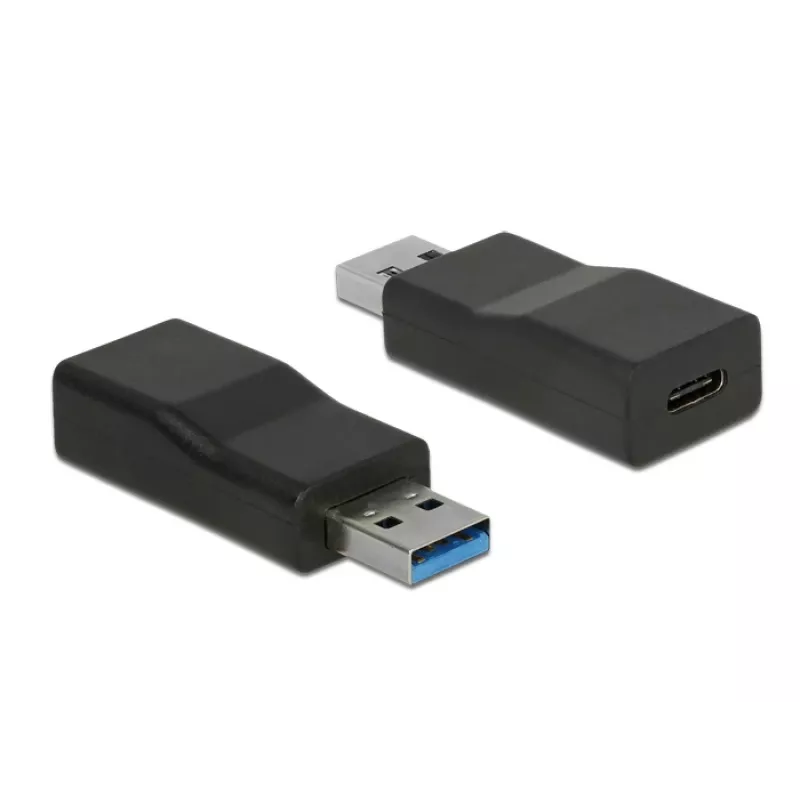 Laido jungčių adapteris DeLOCK 65696 USB 3.1 Gen 2 Type-A į Type-C juodas