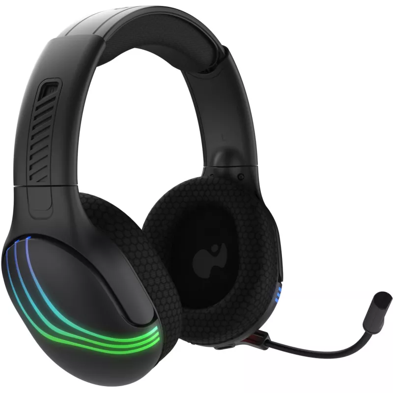 PDP 049-032-BK ausinės/ausinės su mikrofonu Belaidis Aplink galvą Žaidimų Bluetooth Juoda