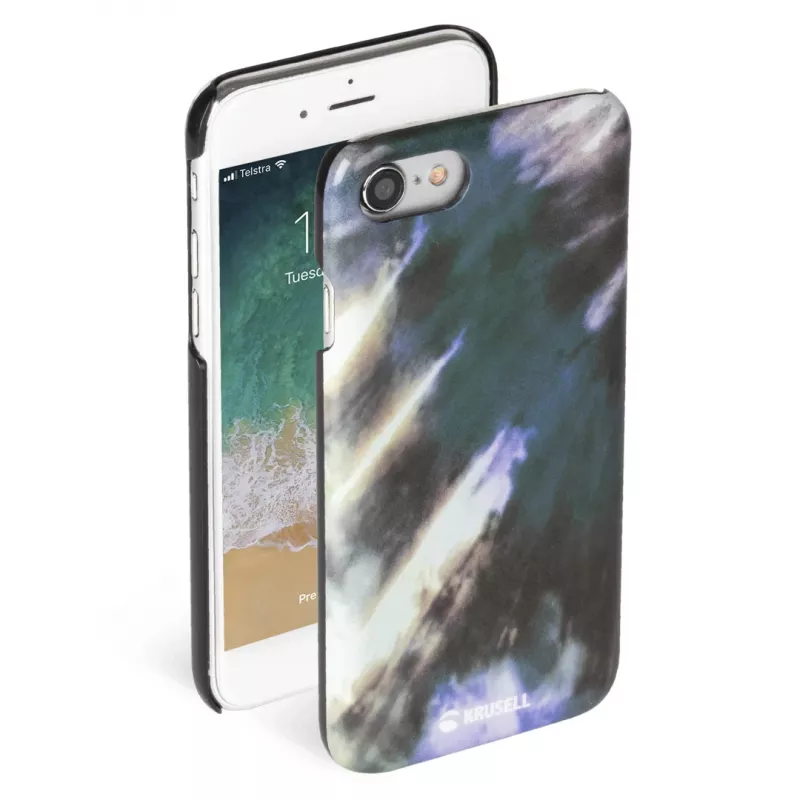 Apsauginis atverčiamas dėklas Krusell Limited, skirtas Apple iPhone 8/7 — twirl earth dizainas