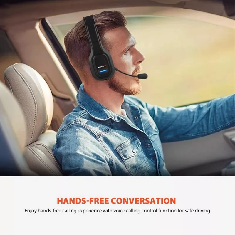 Audiocore 74452 Bluetooth ausinės su mikrofonu, triukšmo slopinimas, skambučiai, Call Center, Google Siri, biurui, belaidės