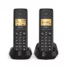 Belaidis telefonas Gigaset PURE 100 Duo su skambintojo ID, ECO DECT GAP, juodas