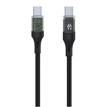 Fiksuotas | USB-C/USB-C laidas su vaizdo perdavimu, PD palaikymu, 2m, USB 2.0, 100W | FIXDD-CC2-BK