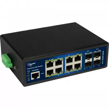 ALLNET pramoninis PoE komutatorius ALL-SGI8112PMJ 8+4 prievadai