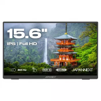 JAPANNEXT JN-MD-I156FHDR-T kompiuterio monitorius 39,6 cm (15,6 colių) 1920 x 1080 pikselių Full HD LED jutiklinis ekranas Pilka