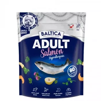BALTICA Excellent Hypoallergenic Adult Small breeds Salmon – sausas šunų ėdalas – 1kg