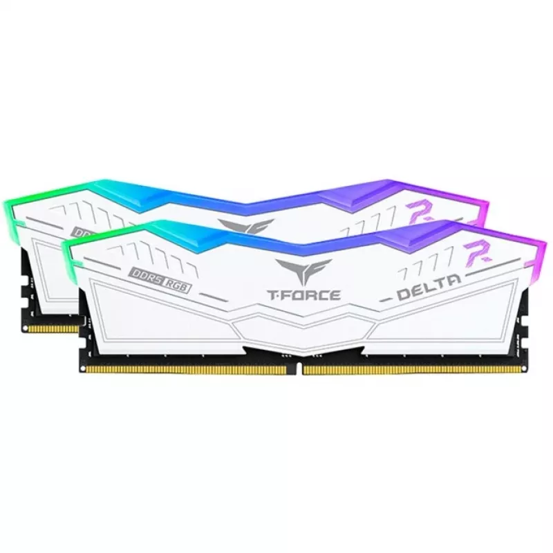 DIMM 64 GB DDR5-6000 (2x 32 GB) Dual-Kit, atmintis balta, FF4D564G6000HC38ADC01, Delta RGB, INTEL XMP