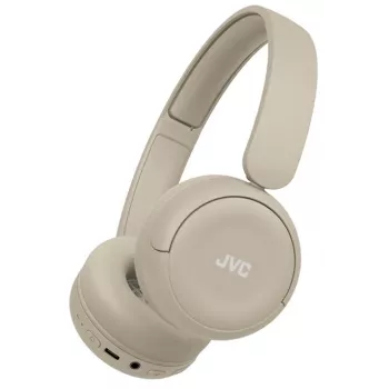 JVC HA-S59W ausinės su mikrofonu laidinės ir belaidės ant galvos muzikai / kasdienai USB Type-C Bluetooth smėlio spalvos