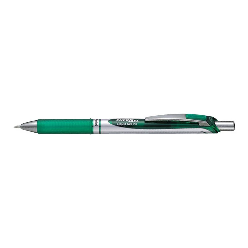 Ištraukiamas gelinis rašiklis Pentel EnerGel Xm žalias