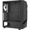 Aerocool Scape-G-BK-v2 Midi-Tower, grūdintas stiklas, FRGB - juoda