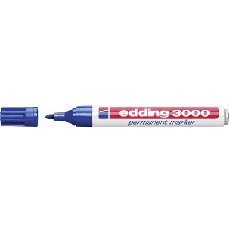 Nuolatinis žymeklis Edding 3000 Mėlynas 10 vnt.