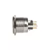 DimasTech vandalams atsparus jungiklis / mygtukas 25 mm Sidabrinėline Dot RGB PD212