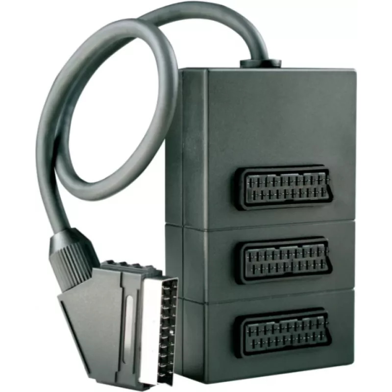 SCART adapteris Schwaiger SCV7030 533 1x SCART 3 išėjimai