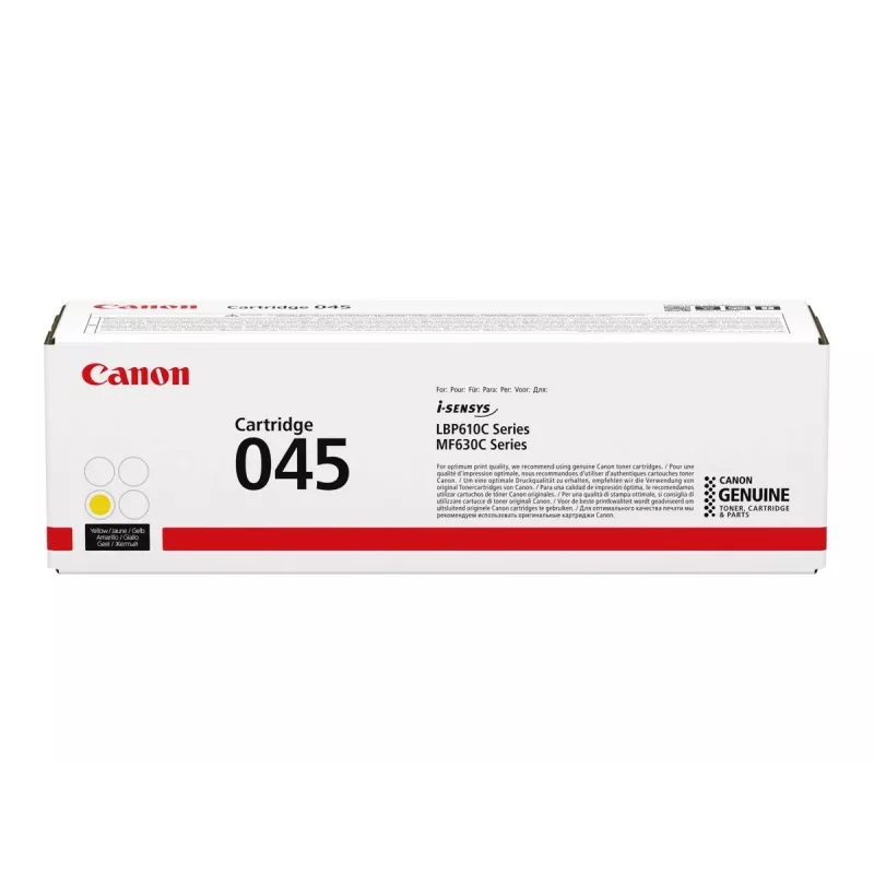 Canon 045 dažų kasetė 1 vnt. Originali Geltona